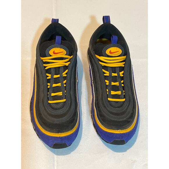 Nike Air Max 97 ACG Terra (Lakers Colors) Size 9. Basketball Shows Yellow Purple - Picture 2 of 8